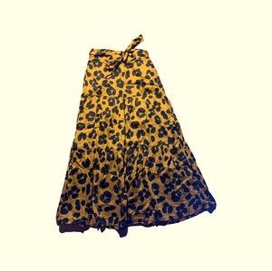 Leopard Maxi Skirt Size 6